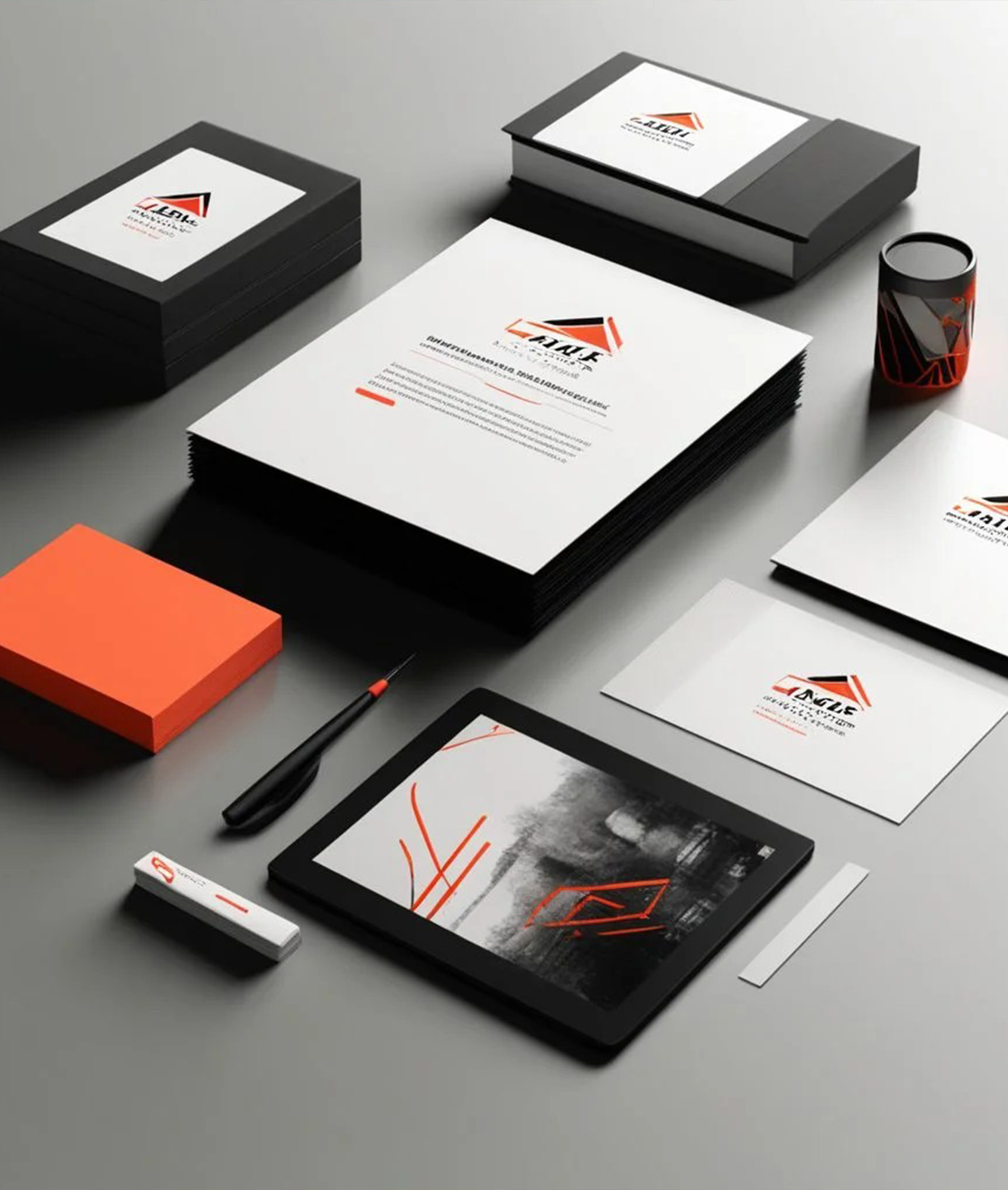 صورة توضيحية لخدمة تصميم الهوية البصرية